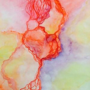ABSTRACT - WATER COLOR FINE ART ON PAPER